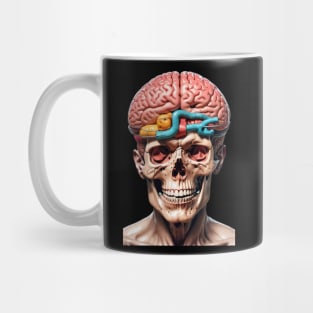 Brain Skull Face Mug